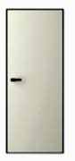 Полотно скрытое Тип 1-2 с порогом Эмаль черная 900 слоновая кость СХЕМА ПС-2 (замок магнитный черный) 
