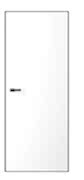 Полотно скрытое Тип 1-2 с порогом Эмаль черная 700 белый СХЕМА ПС-2 (замок магнитный черный) 